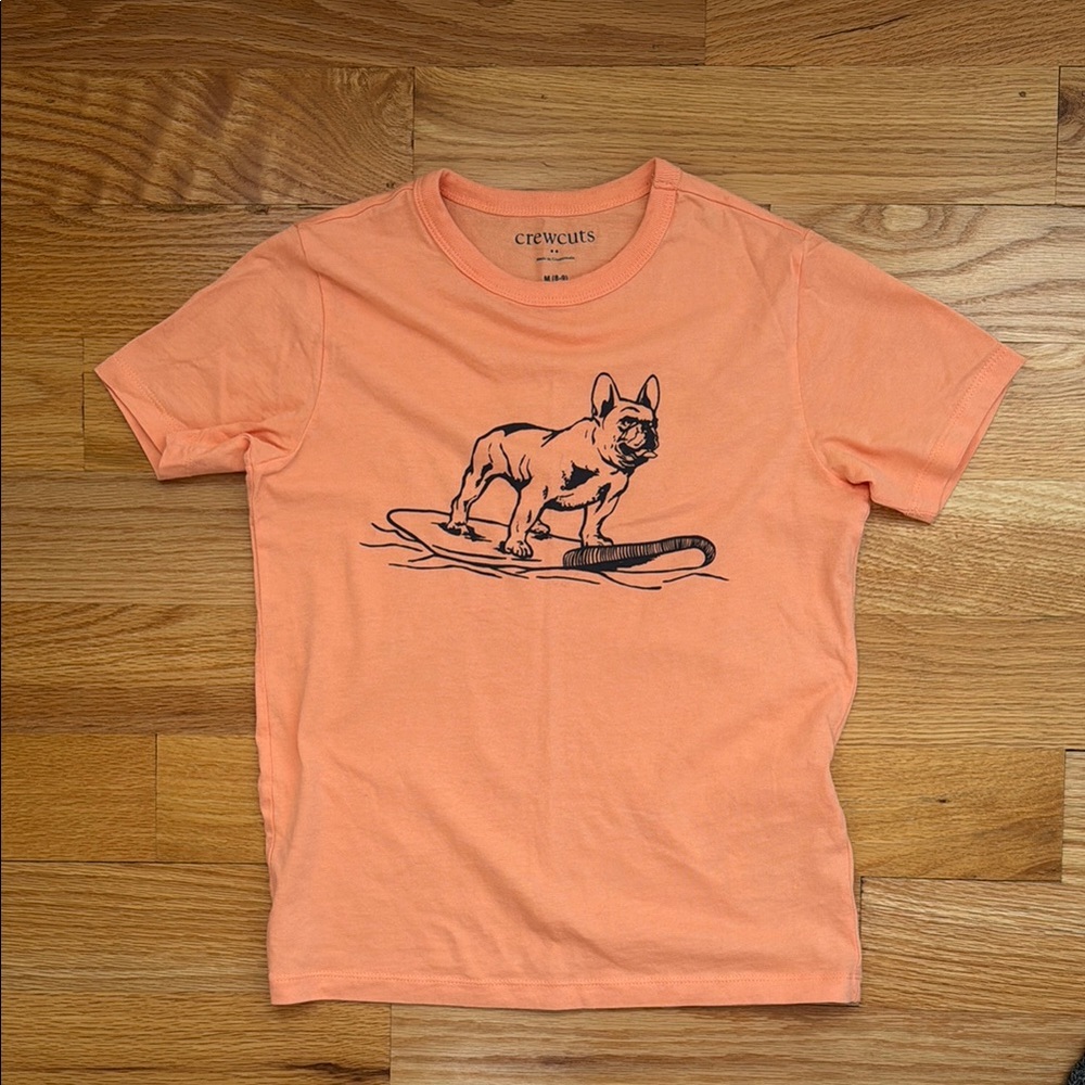 Crewcuts Peach Dog Graphic T-Shirt
